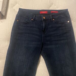 Guess size 31 flare dark denim jeans like in new condition.